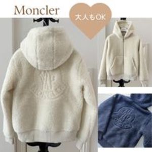 【大人もOK】 MONCLER TEDDY ZIP-UP HOODIE フリースパーカー