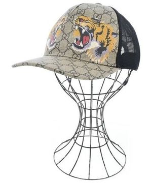 GUCCI グッチ キャップ ベージュx茶 XL 4103625N0103