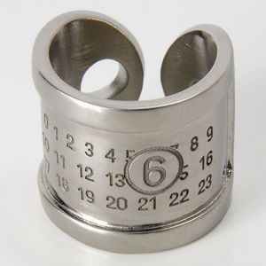 メゾンマルジェラ MM6 リング 指輪 シルバー SM6UQ0084