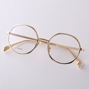CELINE メガネ CL50133U ラウンド型 メタルフレーム