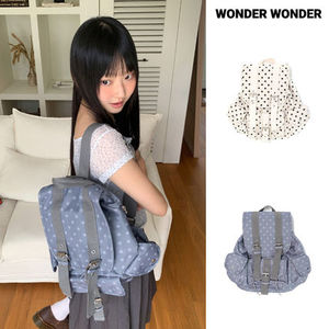 【WONDER WONDER】Mukkin Dot Buckle Pocket Backpack