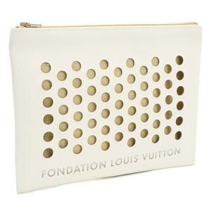 【国内即発】FONDATION LOUIS VUITTON クラッチバッグ WHITE