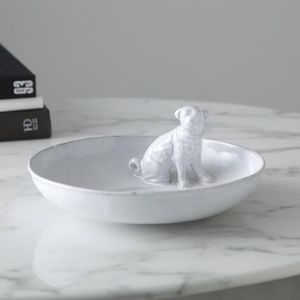 Astier de Villatte ドッグボウル 21.5cm Chien et Chat CPBCHN1