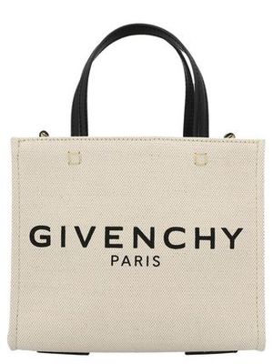 送関込★GIVENCHY★キャンバス G ミニ トートバッグ★BEIGE