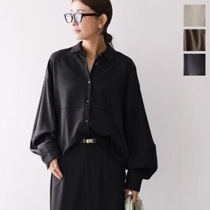 CLOCHE シャツ 85639 ブラウス ボリュームスリーブ