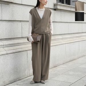 CLOCHE セットアップ 85582 ノースリーブ+ワイドパンツ