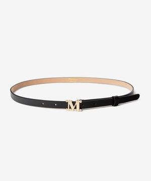 マックスマーラ Max Mara Leather Monogram belt M MGRAZIATA15