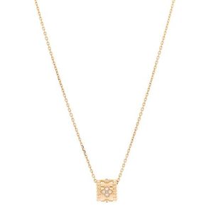 国内発送ダイヤ スモール パーリー クローバー ネックレス