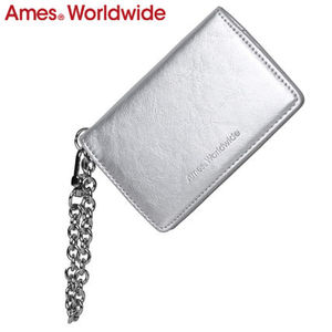 ★AMES-WORLDWIDE★KEY CHAIN CARD WALLET SILVER★正規品/人気