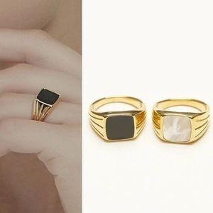 【Shapes Studio】Vintage Squared Signetリング