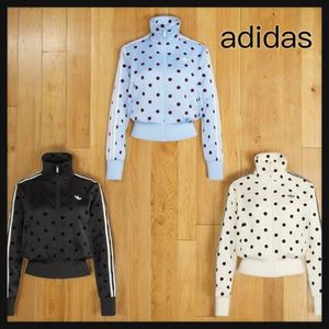 【adidas】SATIN POLKA DOTS TT トラックトップ ロゴ 3色