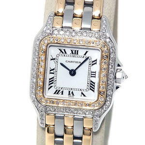 パンテール SM 3ROW ダイヤベゼル K18×SS ヴィンテージ 腕時計