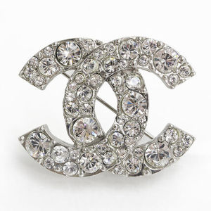 CHANEL シャネル A22654 ココマーク ラインストーン ブローチ