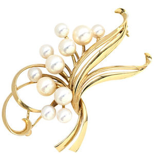 ミキモト ブローチ パール