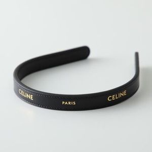 CELINE カチューシャ B104C2L87 レザー ヘアバンド