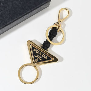 【国内即発】PRADA レザー×メタル キーリング