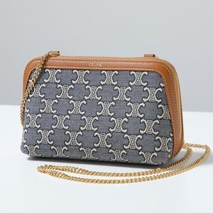 CELINE ショルダーバッグ 10E382U51 ジャガードトリオンフ