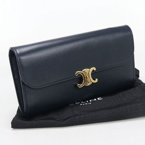 CELINE 長財布二折 10E313DPV ラージ トリオンフ 【ランク:A】