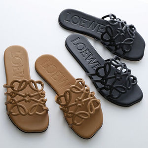 LOEWE サンダル PETAL ANAGRAM SLIDE LLSP465X08 レザー