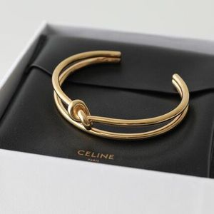 CELINE バングル 461FV6BRA ノット ダブル カフ