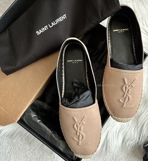 SALE★SAINT LAURENT ★ CUTE♪ ロゴ入りエスパドリ―ユ
