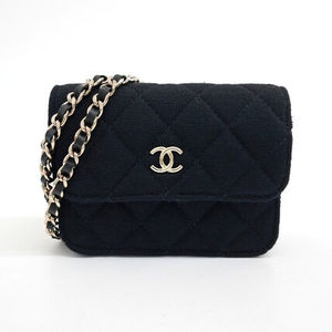 CHANEL FABRIC MINI CHAIN CROSSBODY BAG