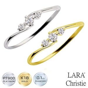 LARA Christie PT900 ダイヤモンド リング プラチナム lr71-0001