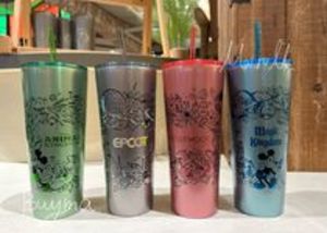 【Disney】WDW Starbucks 4パークス ステンレスタンブラー 4種