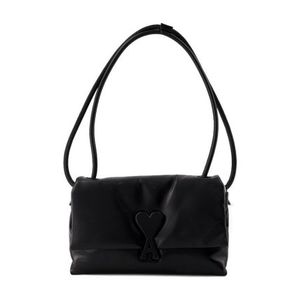 Voulez Vous Shoulder Bag - AMI Paris - Leather - Black