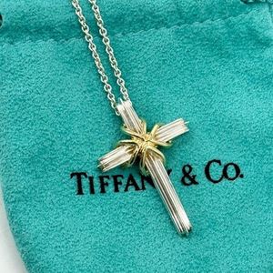 TIFFANY ネックレス シグネチャー クロス 925 750