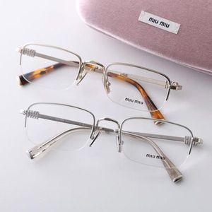 MIUMIU メガネ VMU 52W スクエア型 クリングスタイプ