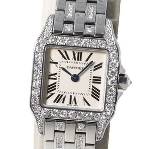 カルティエ サントスドゥモワゼル ダイヤブレス 極美品 腕時計