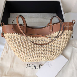 POLENE ポレーヌ Cyme Mini ラフィア ショルダーバッグ