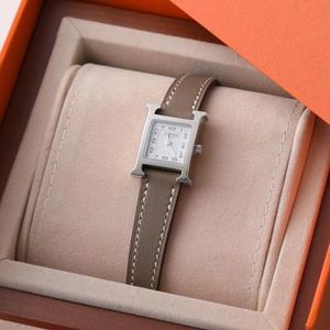 HERMES 腕時計 Hウォッチ H watch MINI 21mm レザー