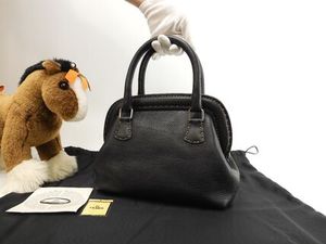 フェンディ ハンドバッグ ドクターズ セレリアレザー黒 トート