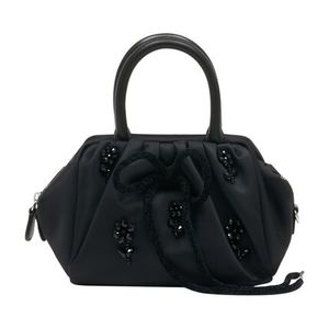 Mini Gathered Top Handle Bag W/ Emb - Simone Rocha - Synthet