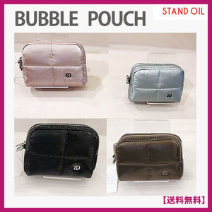 韓国★STAND OIL★BUBBLE POUCH★キルティングナイロンポーチ