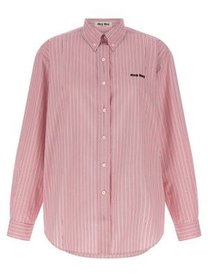MiuMiu 'button down' striped shirt