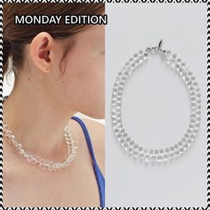 《MONDAY EDITION》 CLEAR DEWDROPS NECKLACE