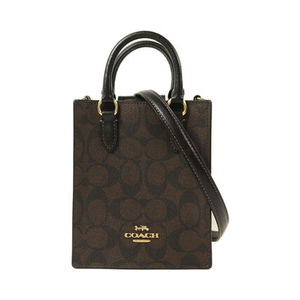 COACH North South Mini Tote Bag 2wayショルダーバッグ PVCコー