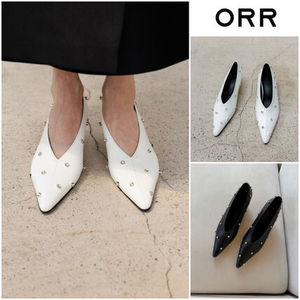 ORR 26SS Crystal pointed wedge heels♡Love moments