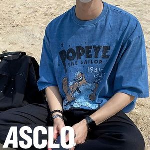 ASCLO Navy Popeye Short Sleeve T Shirt (2color)