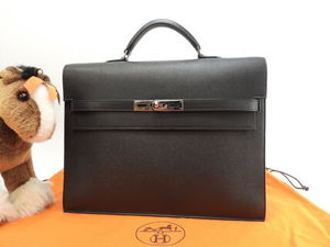 エルメス ケリーデペッシュ34 エプソン黒 シルバー金具