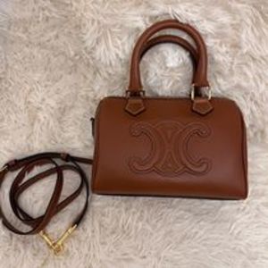 ★関税込★即配★CELINE キュイル トリオンフ スモールボストン