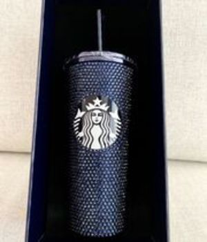 【タイ限定】Starbucks ブルー ラインストーン タンブラー 473ml