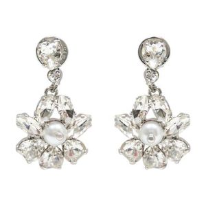 Heartbloom Drop Earrings - Simone Rocha - Crystal - Ivory