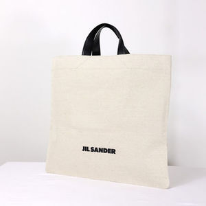 Jil Sander ジルサンダー トートバッグ 鞄 キャンバス レザー