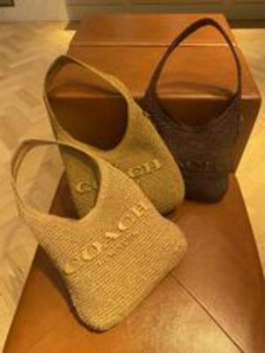 COACH*Brooklyn ブルックリン 28 ストロー ホーボー バッグ