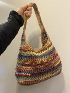 COACH*Brooklyn ブルックリン 28 マルチカラー ストロー CDZ39