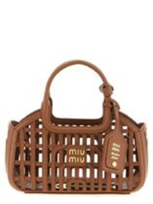 MiuMiu ミュウミュウ ロゴ バスケット バッグ パンチング加工
